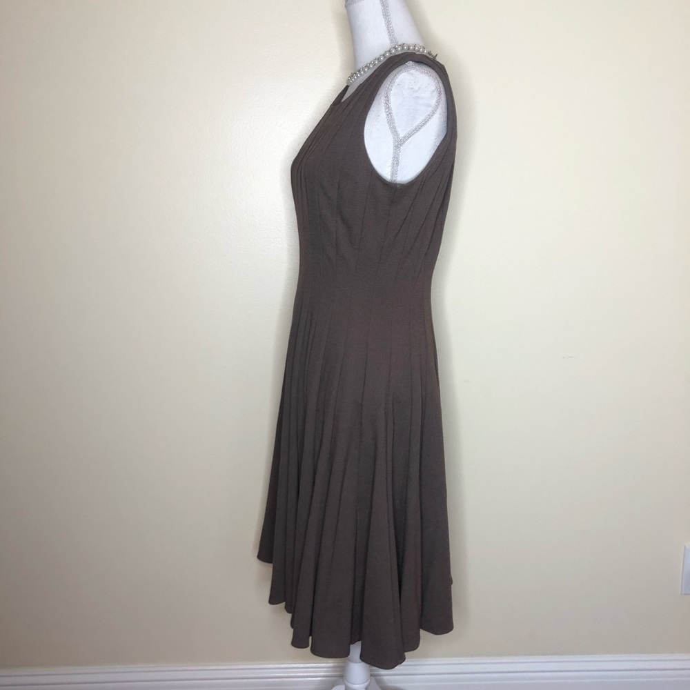 SOLD ❤️ CALVIN KLIEN Fit & Flare Brown Dress 👗 - Picture 4 of 6